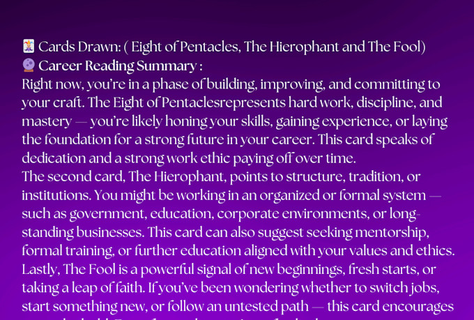 gain career clarity with ai tarot reading intuitive insight